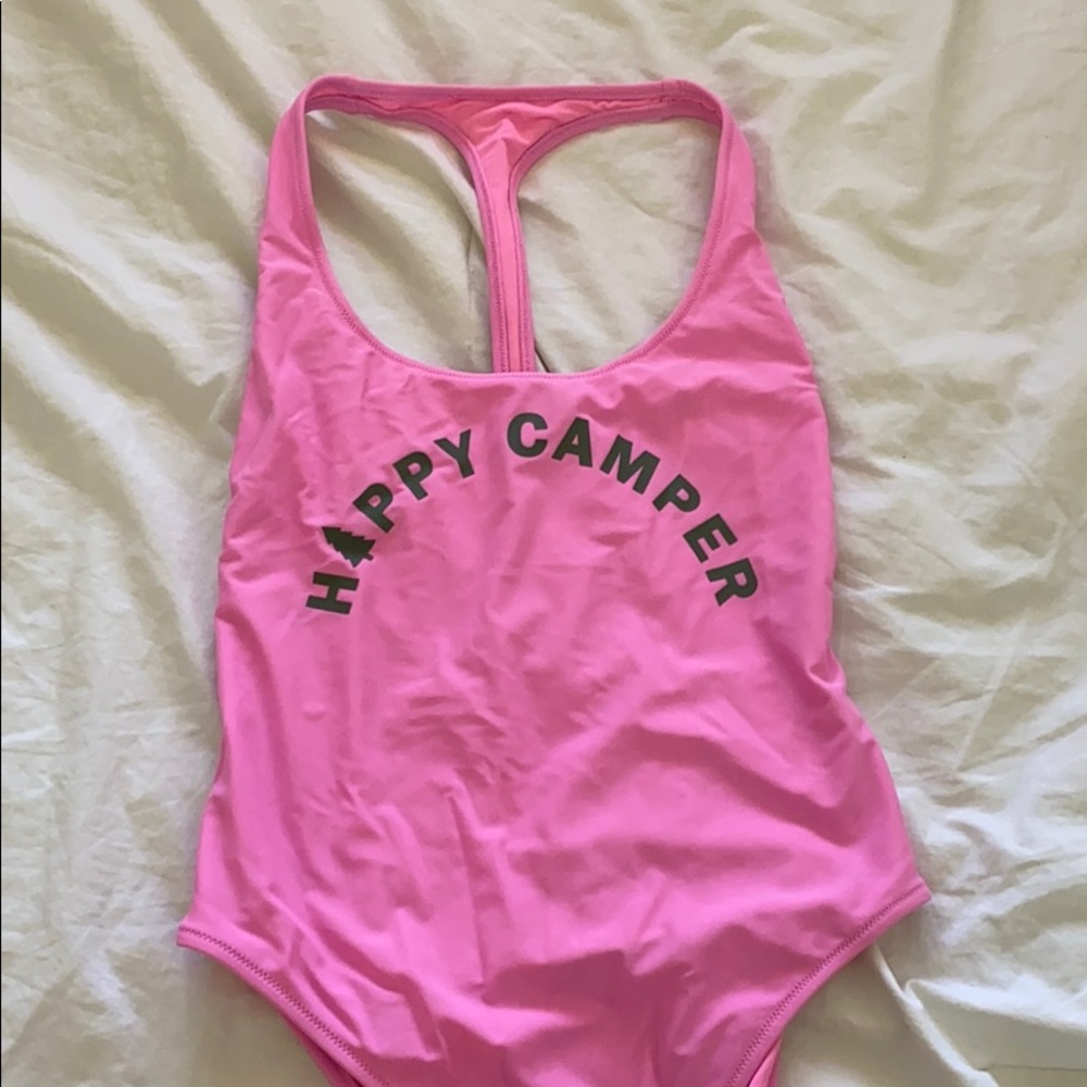 aerie high cut one piece bathing suit